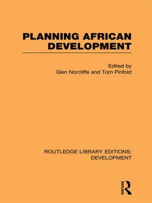 cover image of Planning African Development